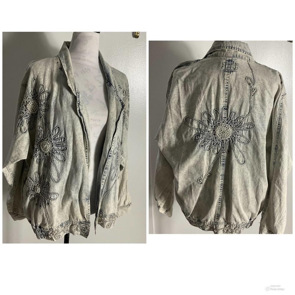 Innovations Antique Bleach tye dye Denim Jackets0